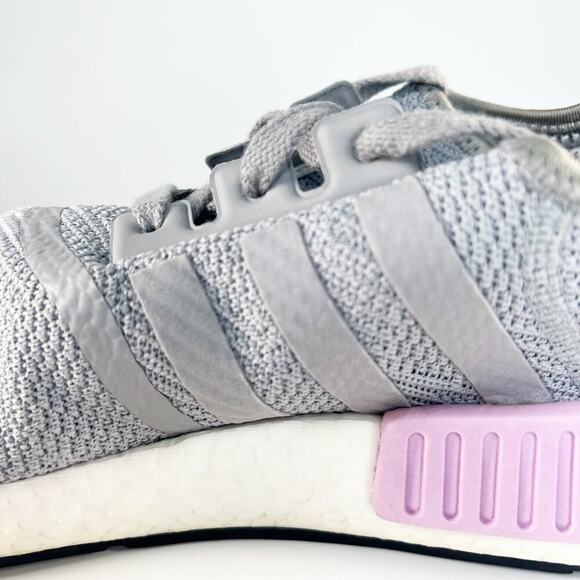 Adidas NMD R1 Running Sneakers Shoes Grey Purple Women 9 - Picture 9 of 15